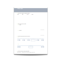 Shine Interventions Maths worksheet
