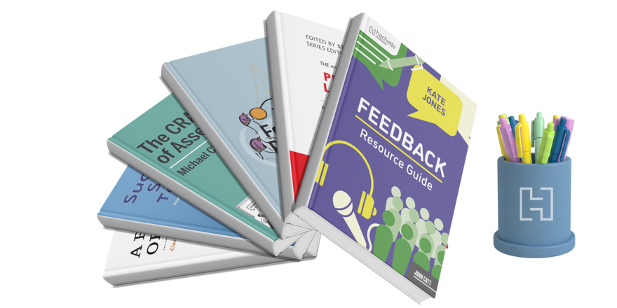 banner with a range of assessment and feedback covers