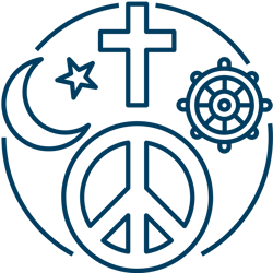 Illustration of three people, holding devises, discussing issues