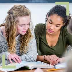 students studying together