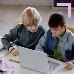 students studying together