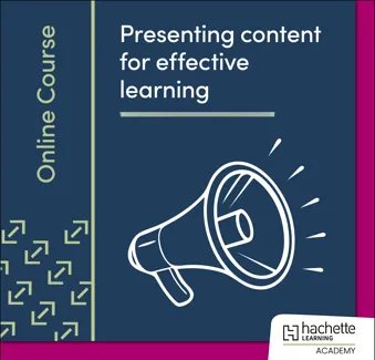 Presenting content for effective learning
