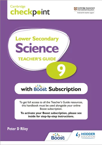 Cambridge Checkpoint Lower Secondary Science Teacher's Guide 9 with Boost Subscription