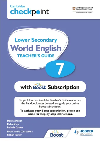 Cambridge Checkpoint Lower Secondary World English Teacher's Guide 7 with Boost Subscription