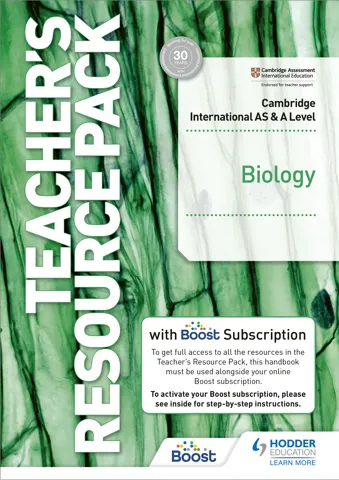 Cambridge International AS & A Level Biology Teacher's Resource Pack with Boost Subscription