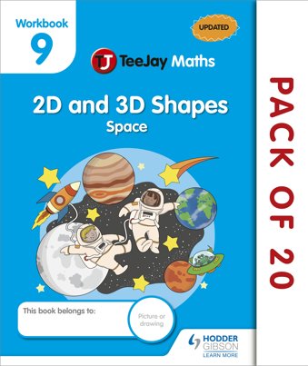 TeeJay Maths CfE Early Level Workbook 9 (Pack of 20): 2D and 3D Shapes: Space
