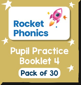Reading Planet Rocket Phonics – Pupil Practice Booklet 4 – Pack of 30