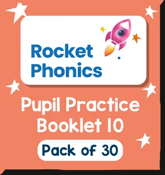 Reading Planet Rocket Phonics – Pupil Practice Booklet 10 – Pack of 30