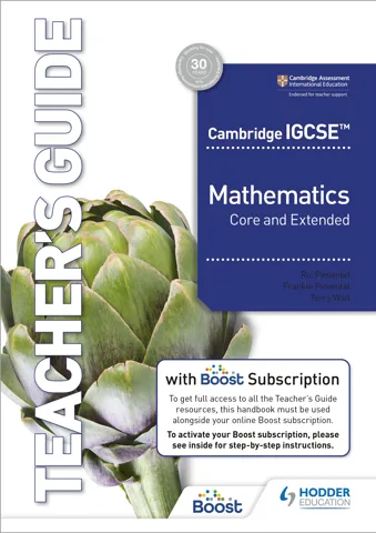 Cambridge IGCSE Core and Extended Mathematics Teacher's Guide with Boost Subscription