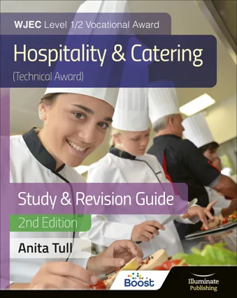 WJEC Level 1/2 Vocational Award Hospitality and Catering (Technical Award) Study & Revision Guide – Revised Edition