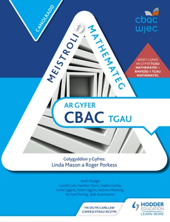 Meistroli Mathemateg CBAC TGAU: Canolradd (Mastering Mathematics for WJEC GCSE: Intermediate Welsh-language edition)
