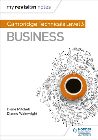 My Revision Notes: Cambridge Technicals Level 3 Business