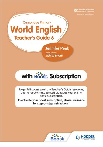 Cambridge Primary World English Teacher's Guide Stage 6 with Boost Subscription